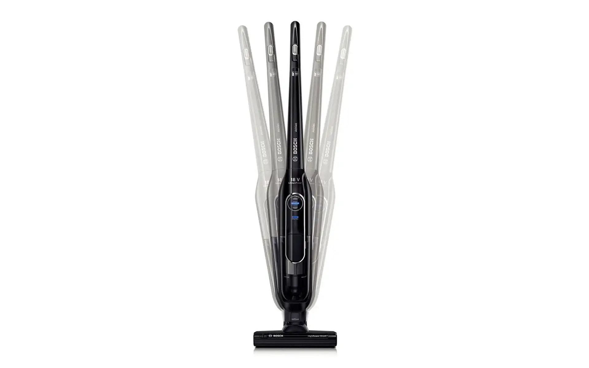 Bosch BCH6 Athlet: black model in motion
