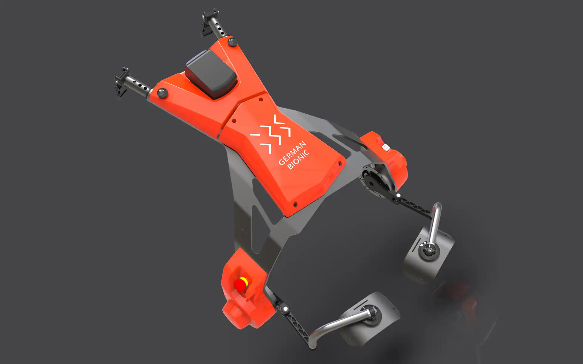 German Bionic Cray X: perspective top of red version