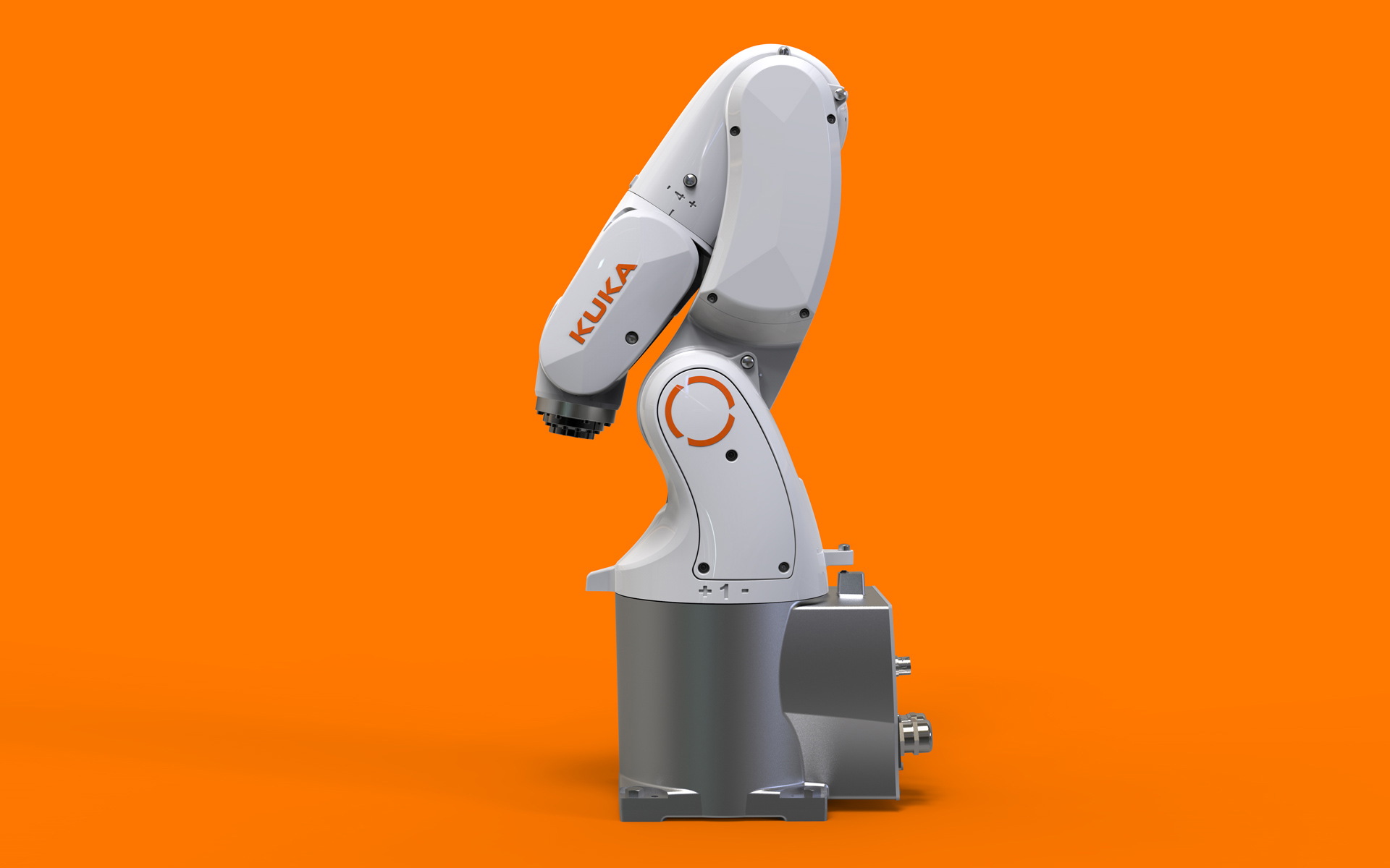KUKA KR 3 AGILUS: left curled pose