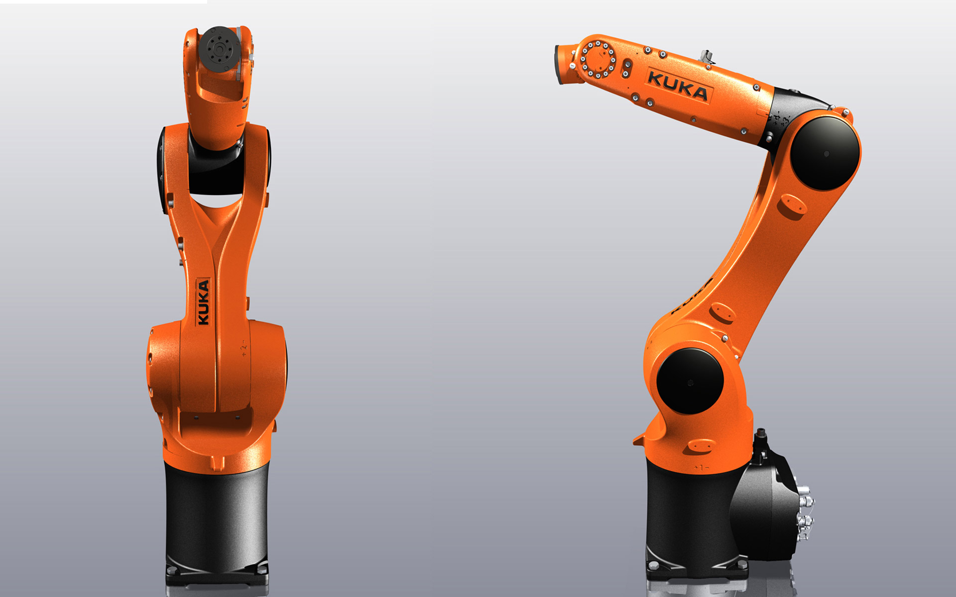 KUKA KR 6 Agilus: front and left